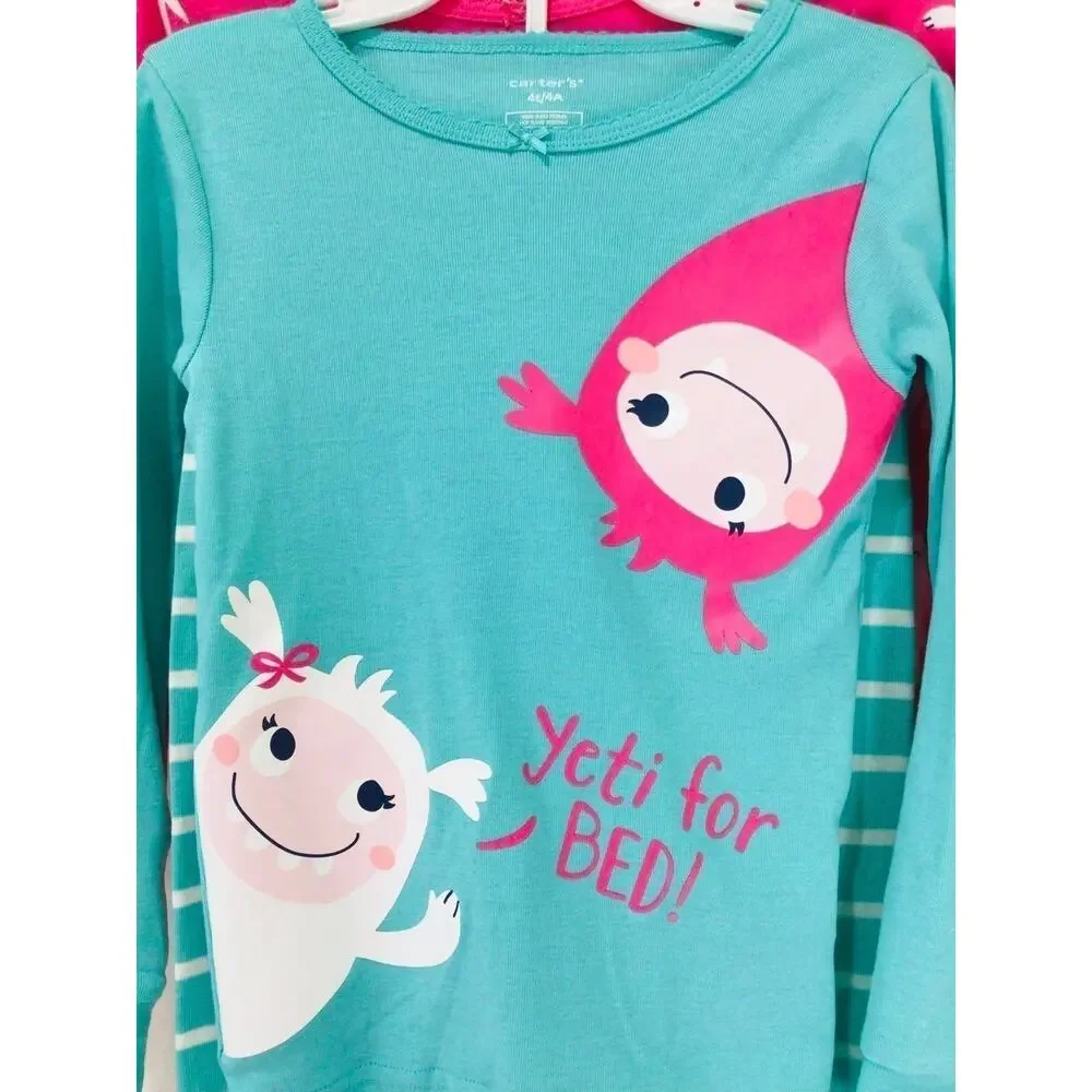 NWT❤️Carter's Girls Cotton Pajama Two Sets
